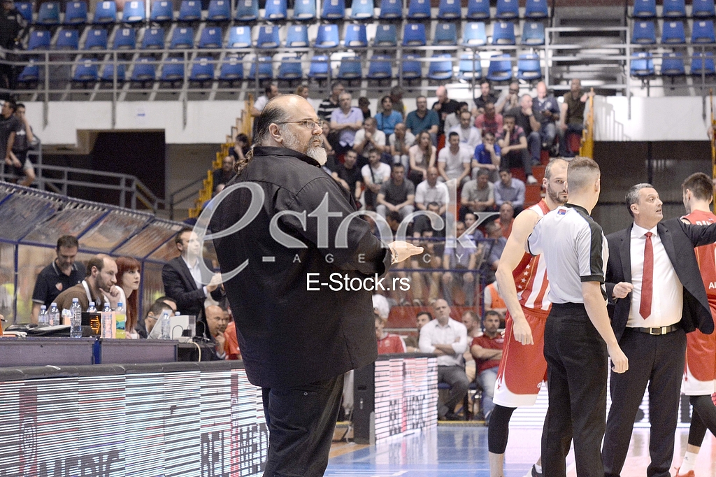  Partizan-Red Star, basketball derby game.