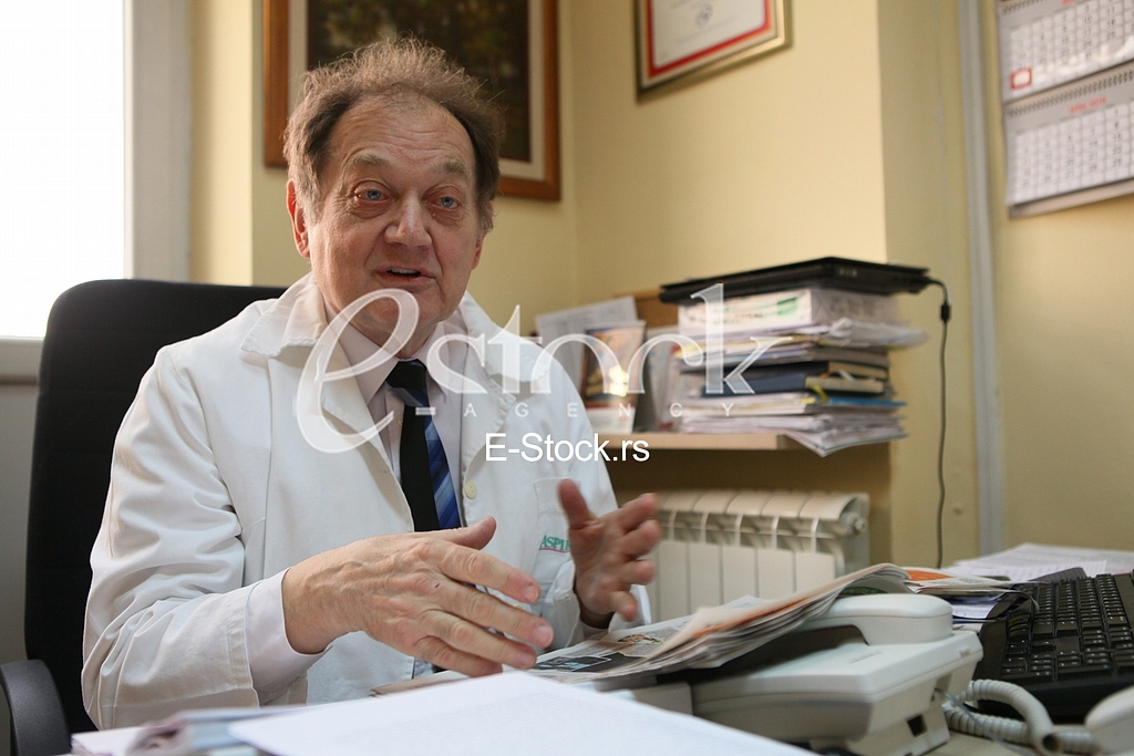 Dr Miljko Ristic.Interview for newspaper Serbia telegraph.Clinical centre Cardio.