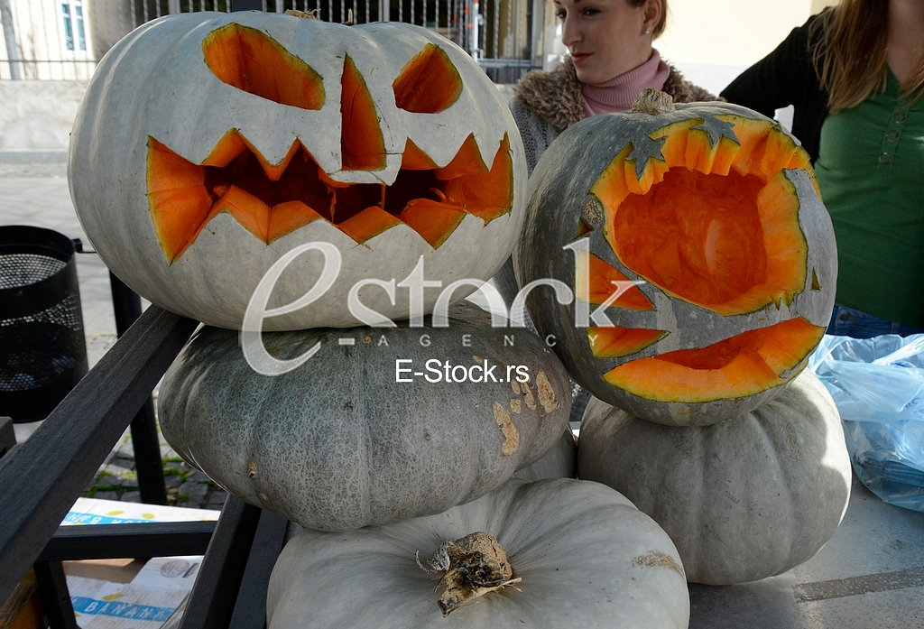 competition for the heaviest pumpkin, and for the most beautiful piece of pumpkin, market Zemun