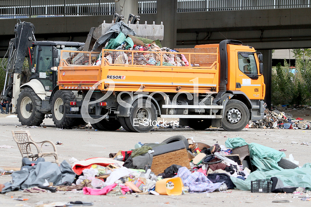 the flea market in New Belgrade
