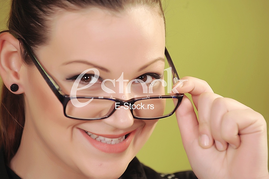 woman with eyeglasses