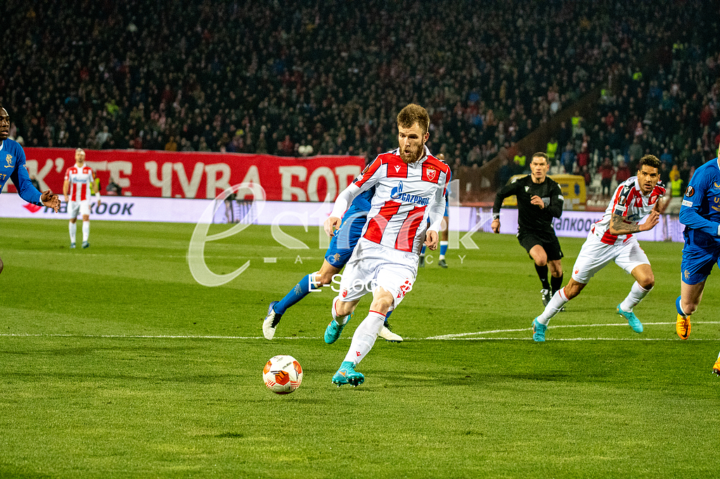 Fudbal: 1/8 finala Lige Evrope, Crvena zvezda - Glazgov Rendžers