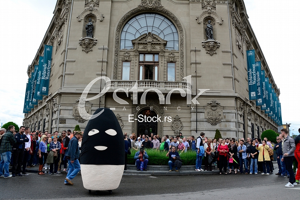 Meeting of the Democratic Party of Serbia in Hercegovacka street