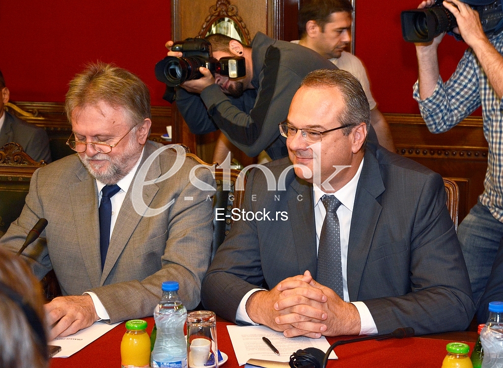 first official meeting International Monetary Fund with Serbia in the building of the National Bank of Serbia