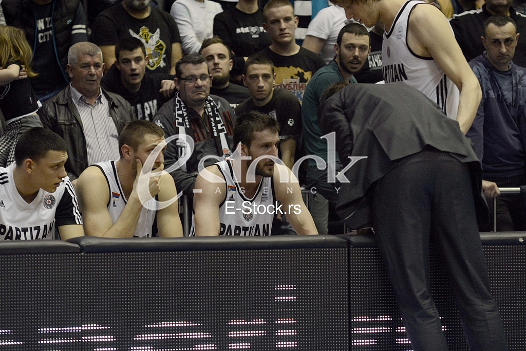 Partizan-Paok, (78:82), basketball game, FIBA league.