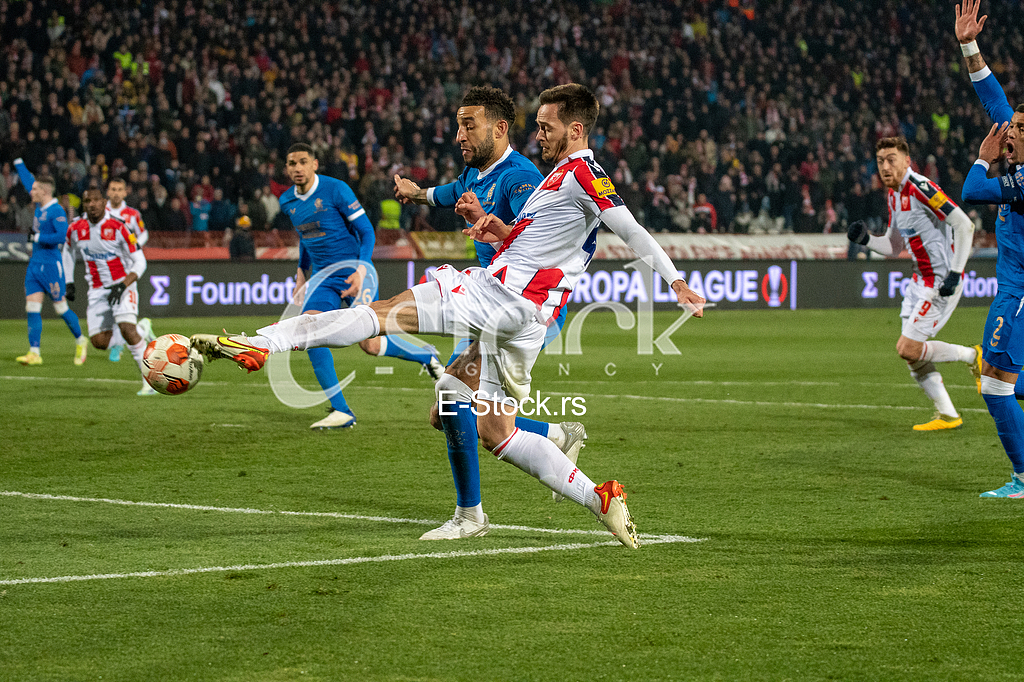Fudbal: 1/8 finala Lige Evrope, Crvena zvezda - Glazgov Rendžers