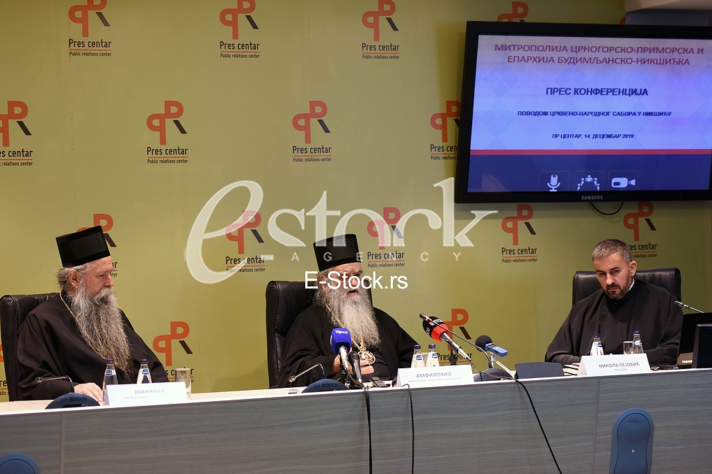 Episkop Joanikije Micovic i Mitropolit crnogorsko primorski Amfilohije Radovic