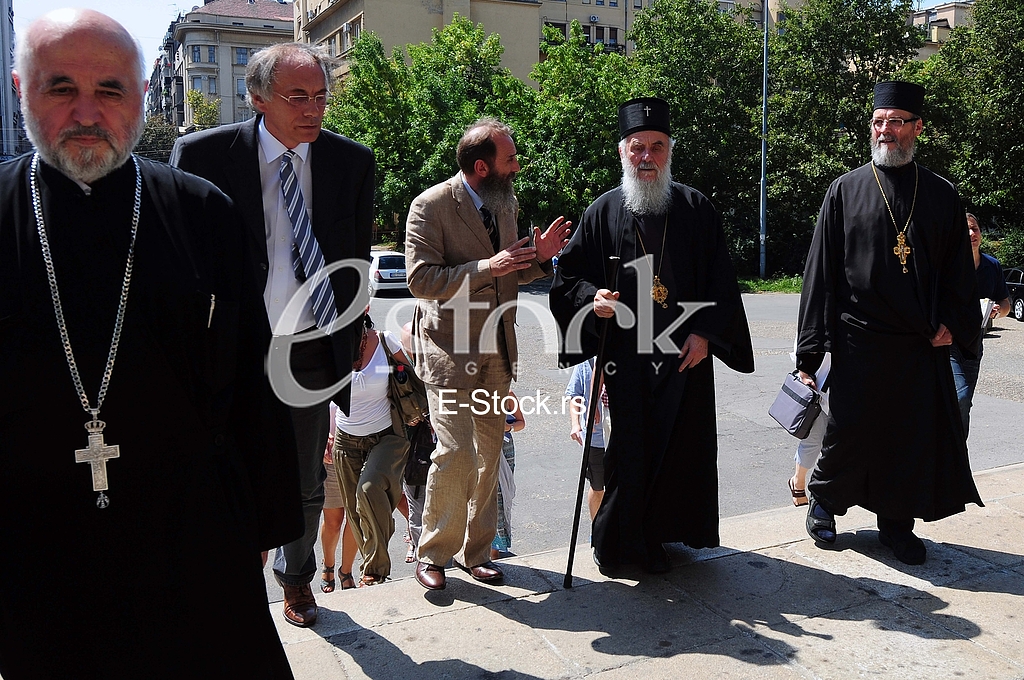 Patrijarh srpski gospodin Irinej  i Predrag Markovic