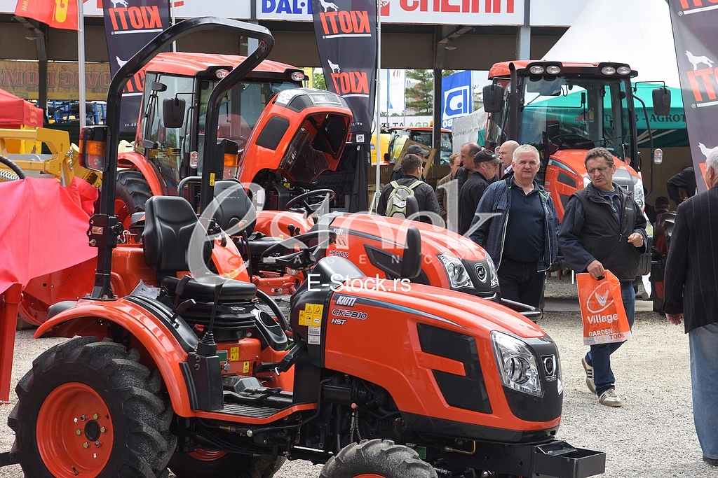 Agricultural machinery at fair