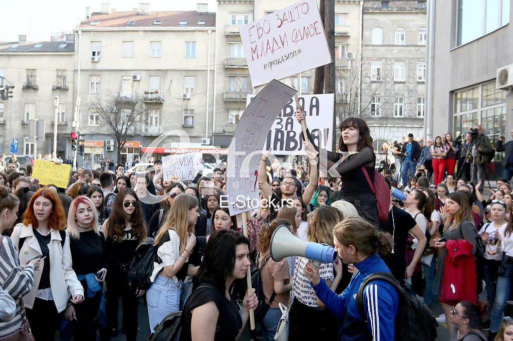 Protest ucenika Filoloske gimnazije