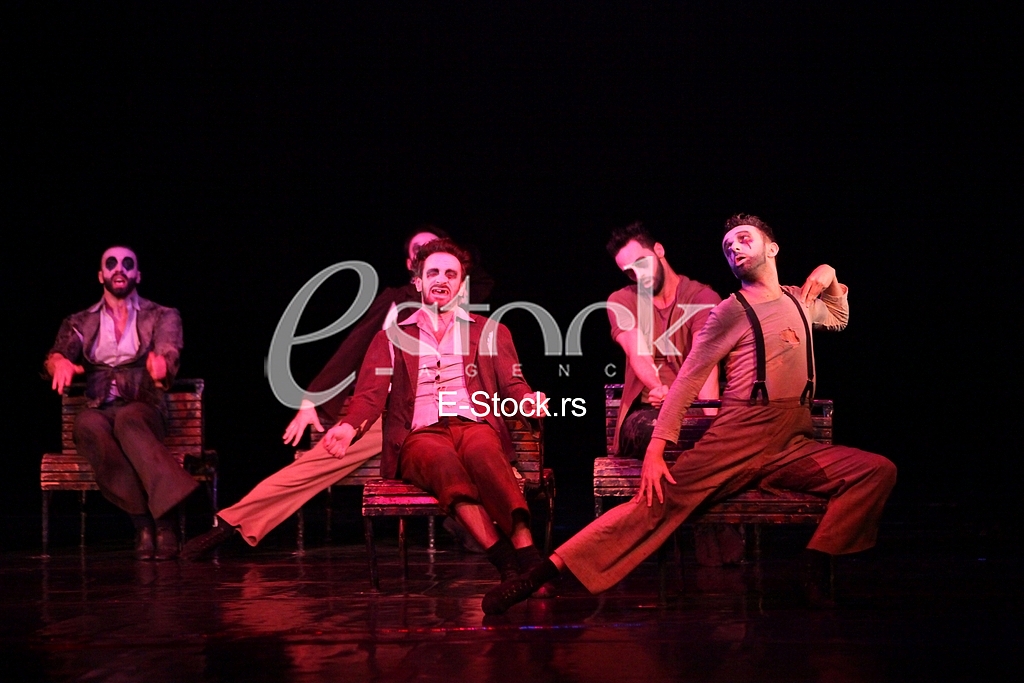 Ballet Who's singing there.ballet to the music by Vojislav Voki Kostic, DEDICATED TO THE ACTOR Dragan Nikolic.National Theatre.
