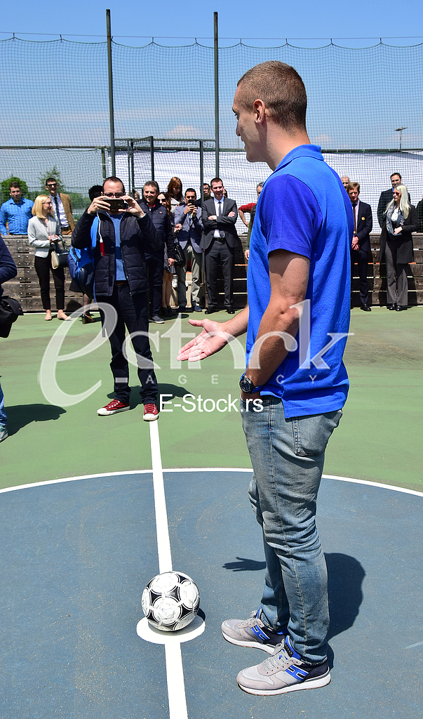 press conference at the restaurant Novak, The extension of cooperation between Eurobank Serbia and Manchester United FC, Nemanja Vidic