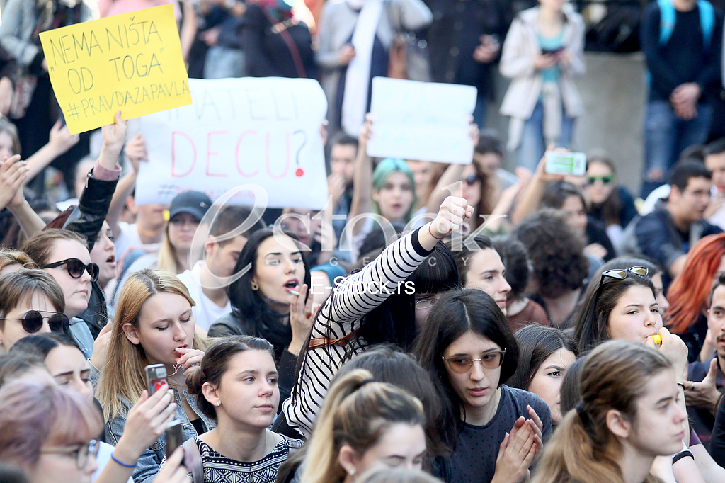 Protest ucenika Filoloske gimnazije