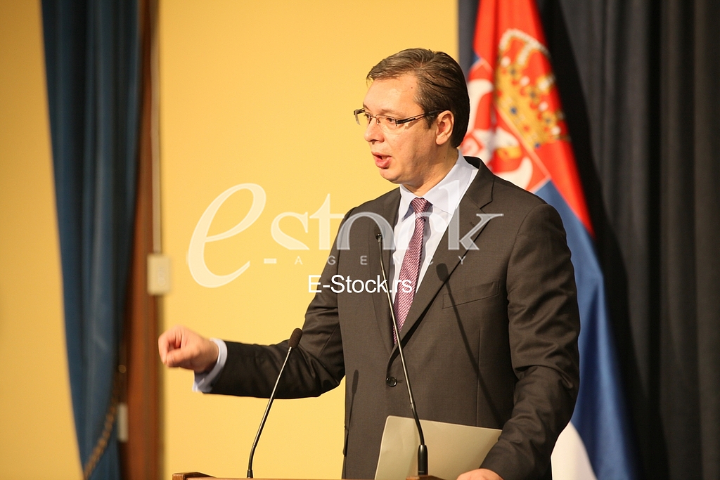 Prime Minister Aleksandar Vucic said today that he was sorry that Croatian officials will not review the facts and look truth in the eye and said that as of today, members of the government of Serbia to refrain from any kind of reaction to the statem