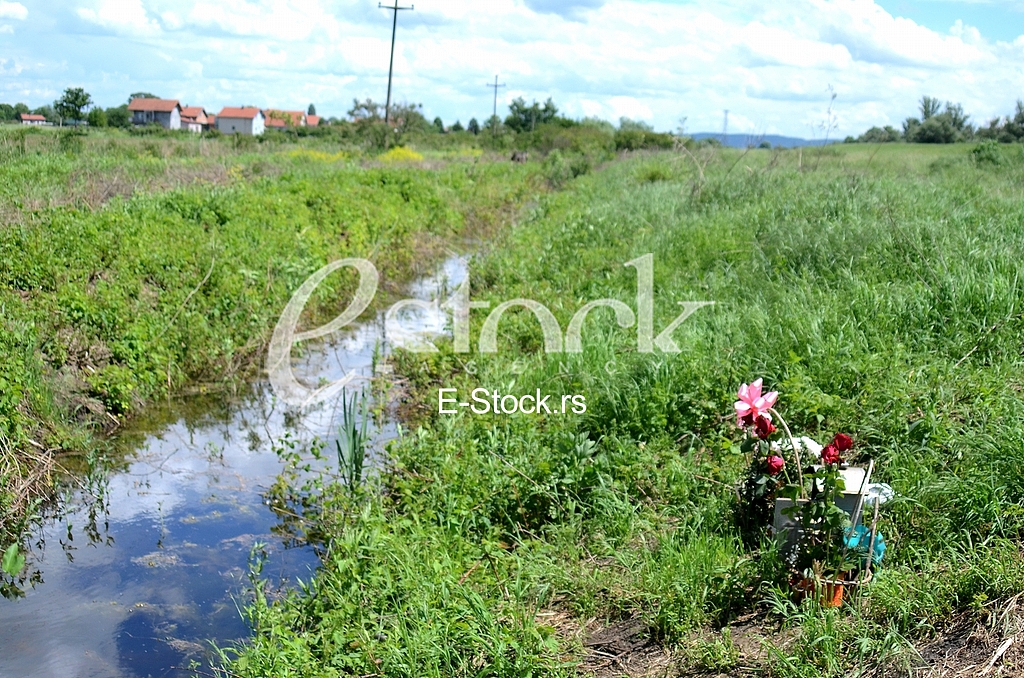 Mound in Crvenka where the murder Jelena Marjanovic from Borce