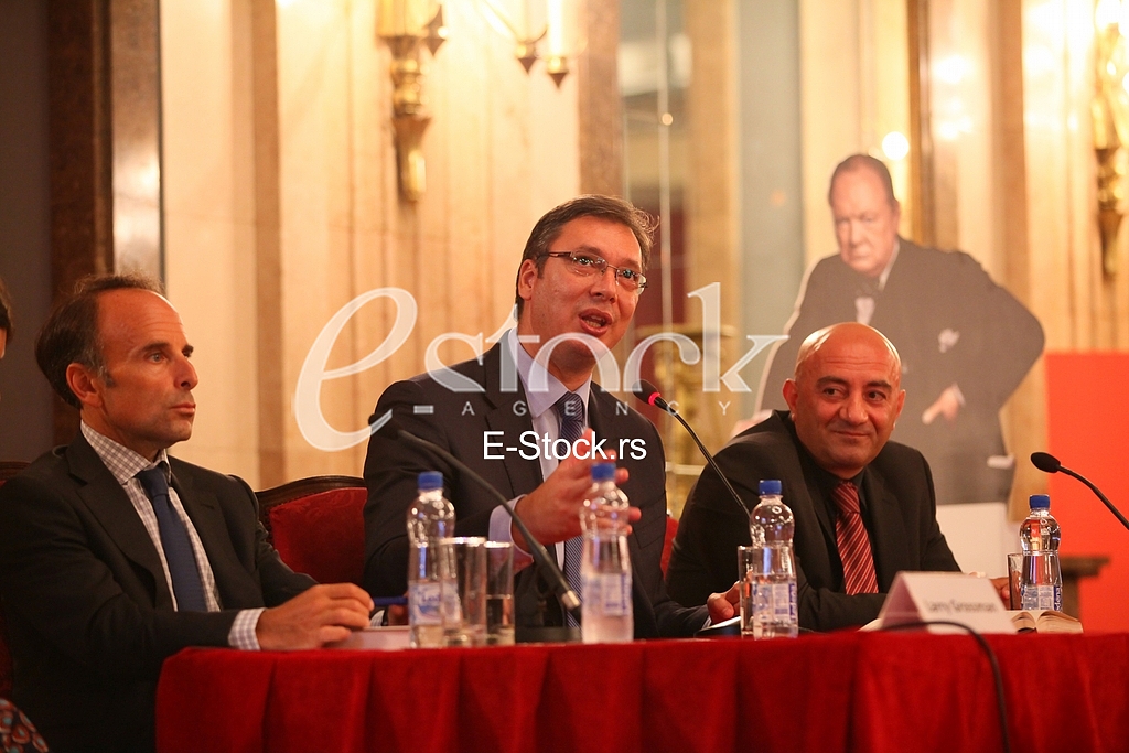 Serbian Prime Minister Aleksandar Vucic on the promotion of the book 