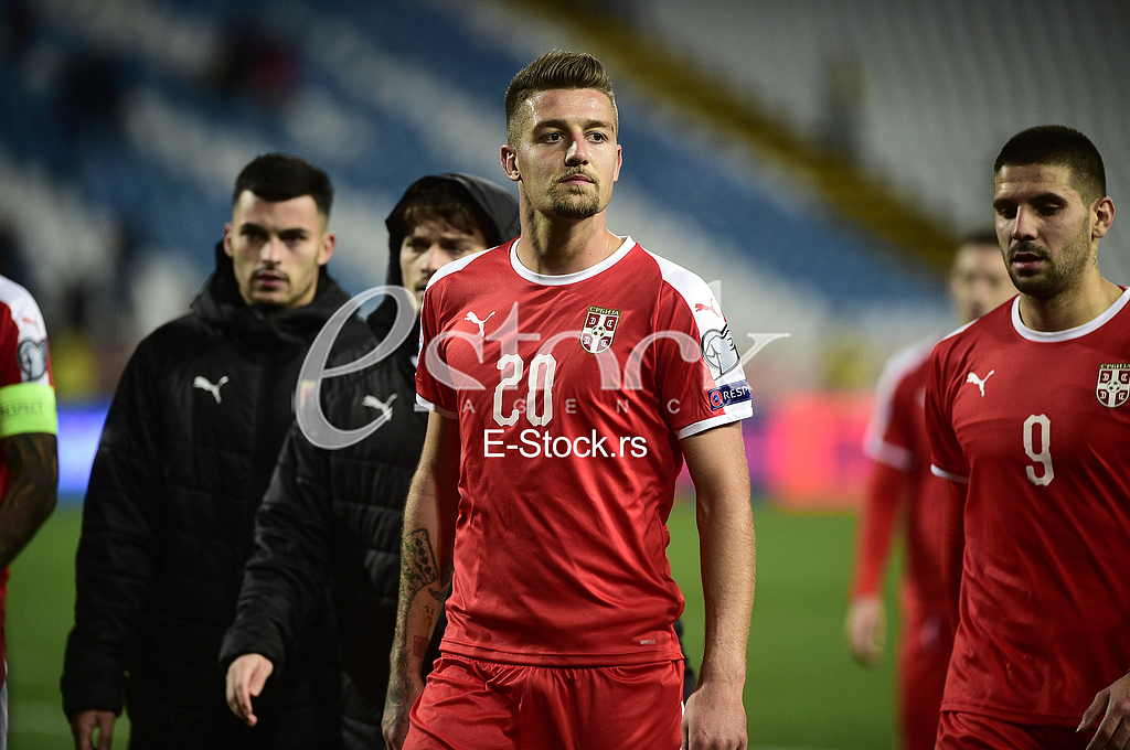 Sergej Milinkovic Savic Aleksandar Mitrovic Srbija vs Ukrajina