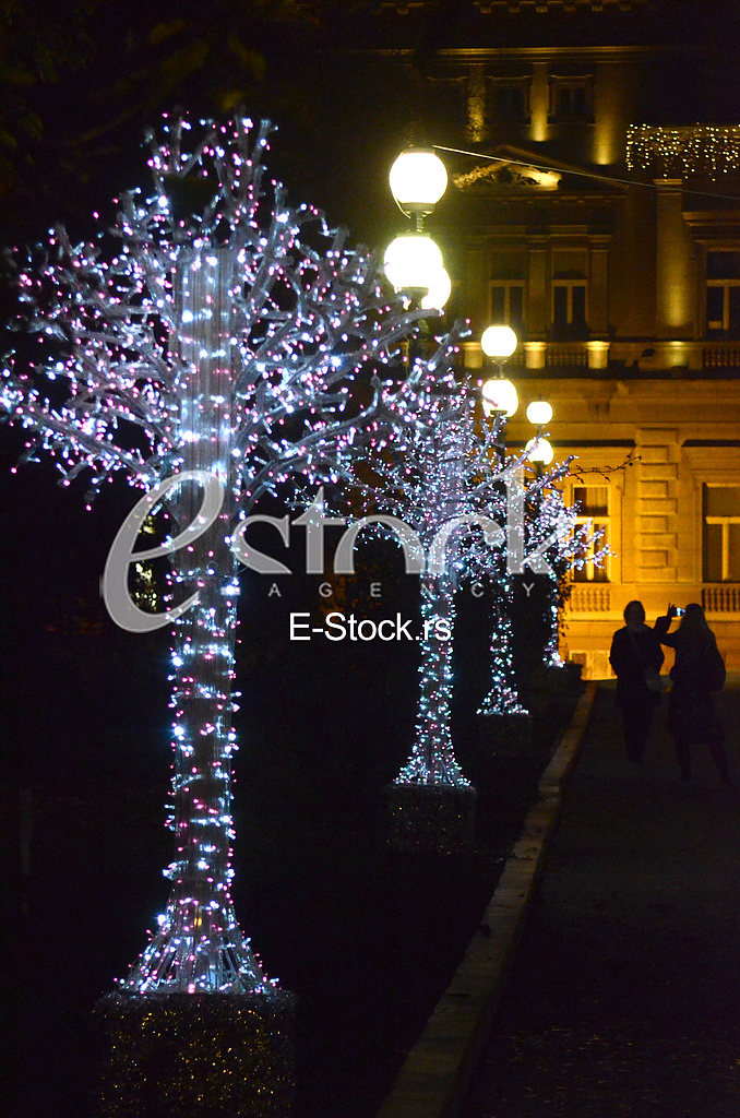 Decorated city streets 