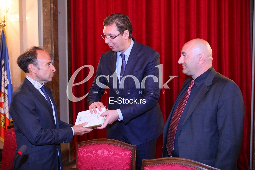 Serbian Prime Minister Aleksandar Vucic on the promotion of the book 
