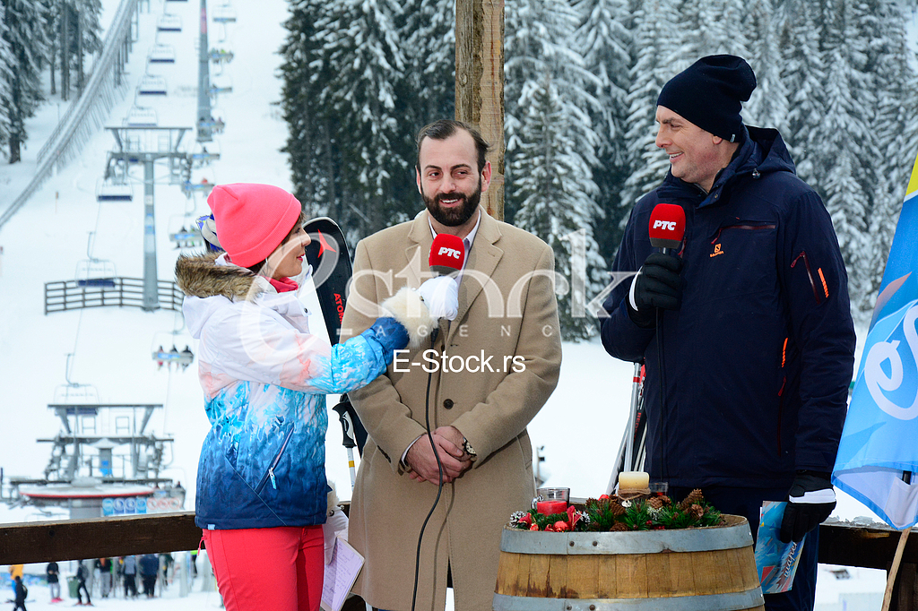 Live  TV show Sarenica with Ana Babic and Slobodan Sarenac, RTS TV station