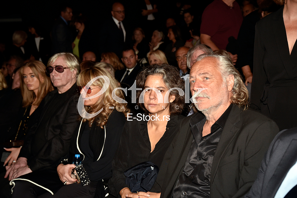 The funeral of actress Milena Dravic