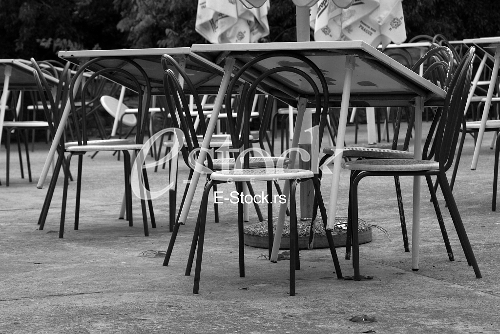 Chair and tables