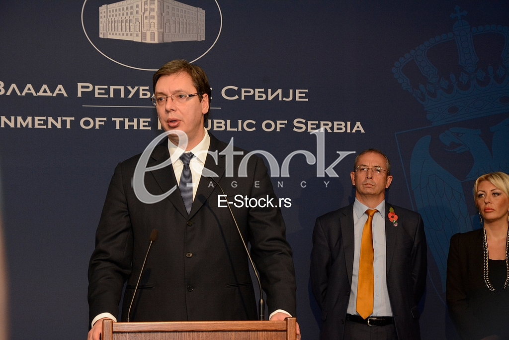 Serbian government, press conference