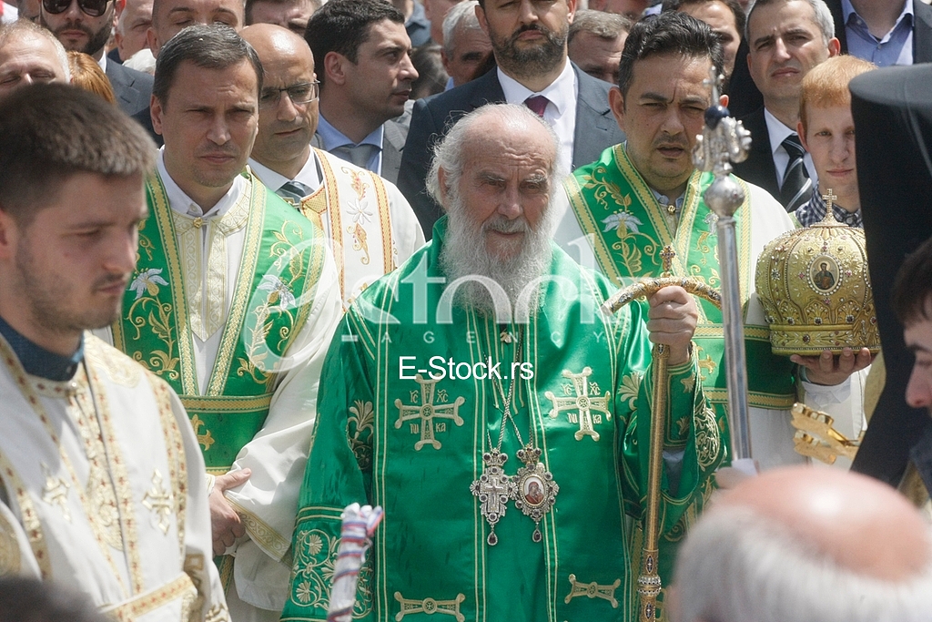 Ortodox church procession Belgrade Spasovdan
