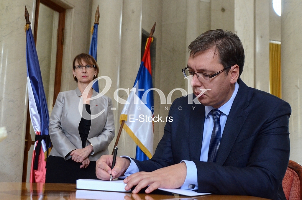 A book of condolences at the Embassy of Republic of France