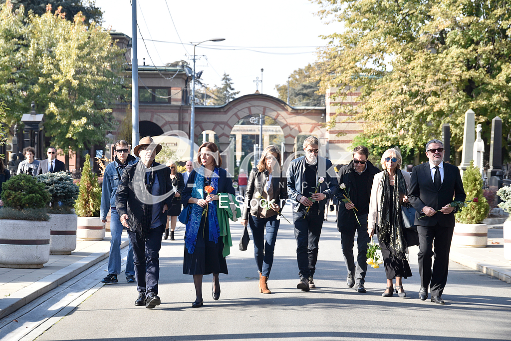 The funeral of actress Milena Dravic