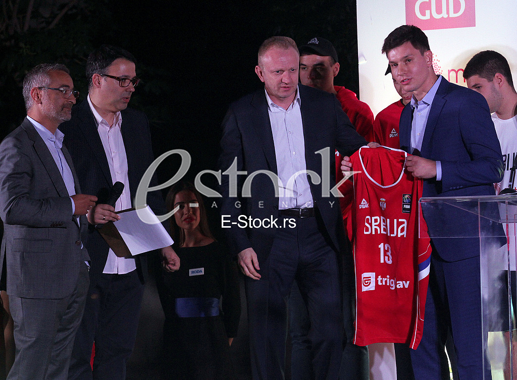 Promotion of new jersey national basketball team Serbia