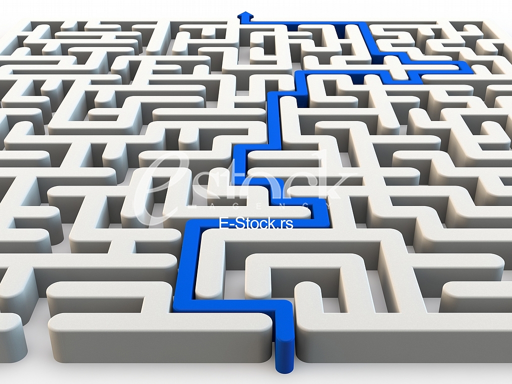 Solved maze