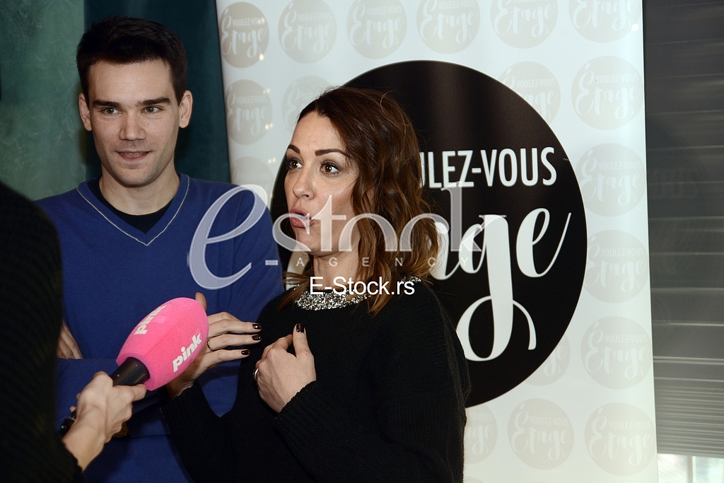 Actors Marijana Micic and Boki Peric