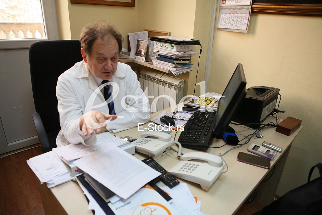 Dr Miljko Ristic.Interview for newspaper Serbia telegraph.Clinical centre Cardio.