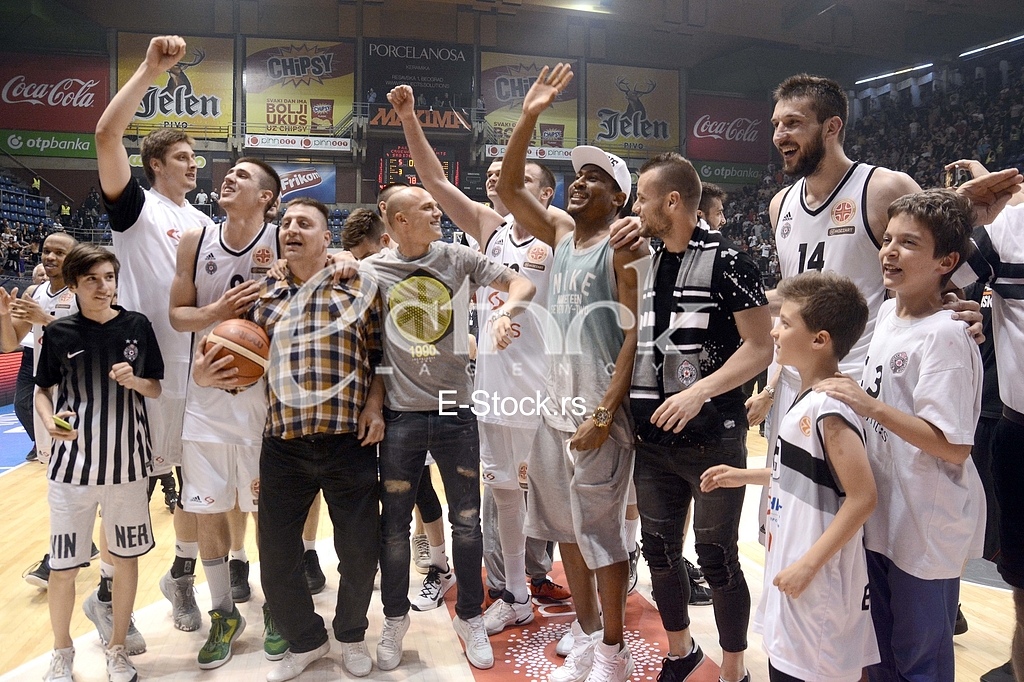  Partizan-Red Star, basketball derby game.