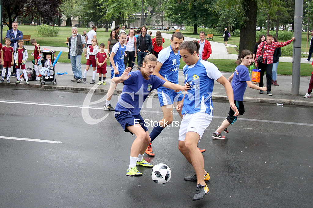 Football tournament of young categories