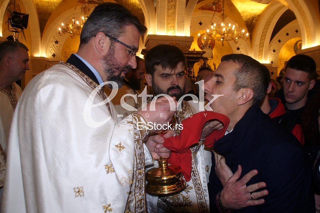 Easter liturgy at St. Sava