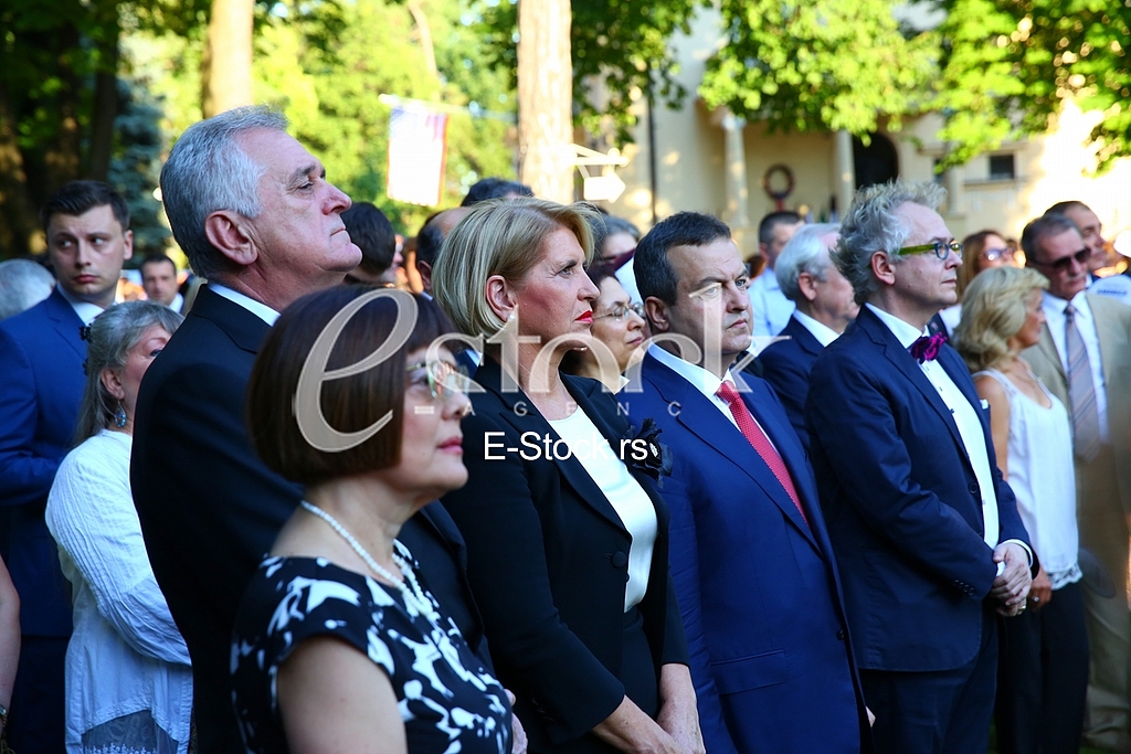 The traditional reception at the residence of the US ambassador