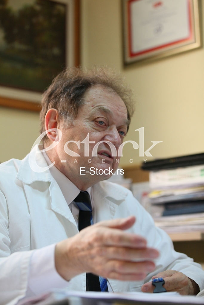 Dr Miljko Ristic.Interview for newspaper Serbia telegraph.Clinical centre Cardio.