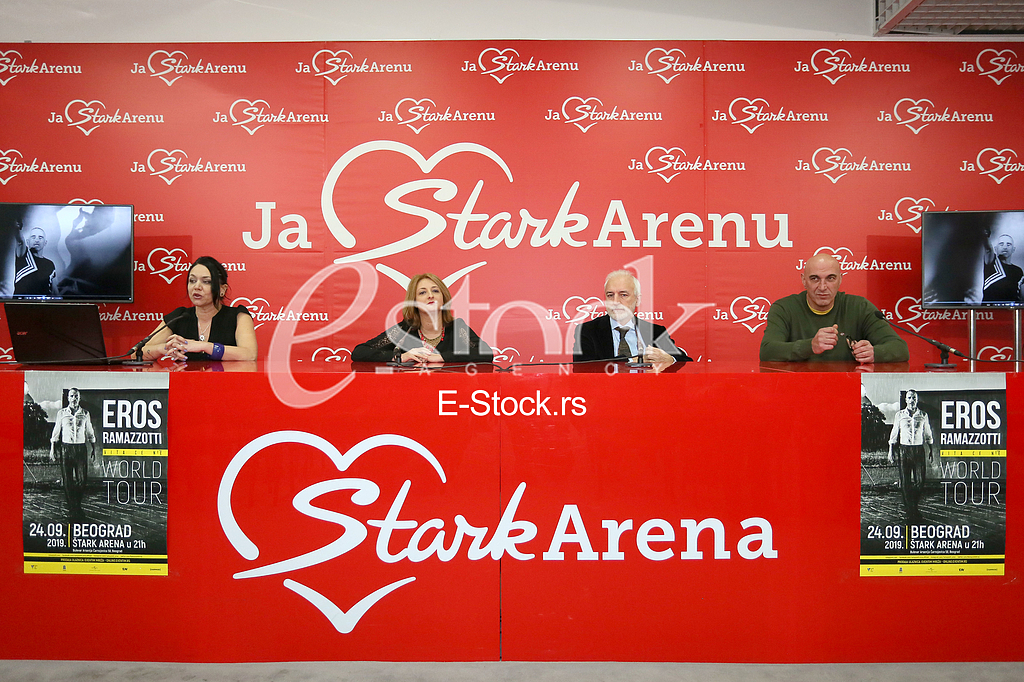 Media conference in Stark arena