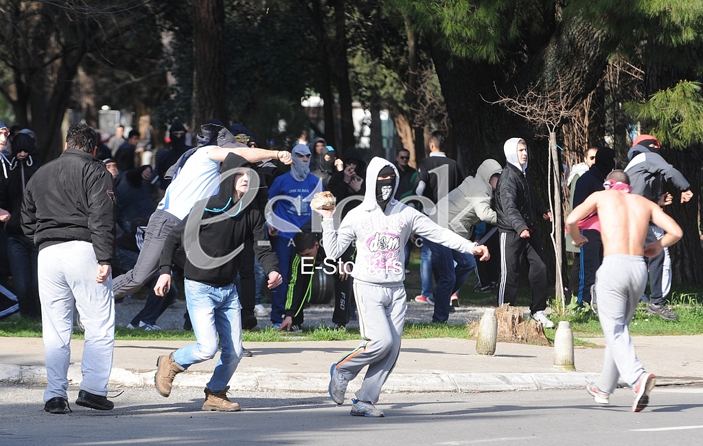 Street protest in Podgorica
