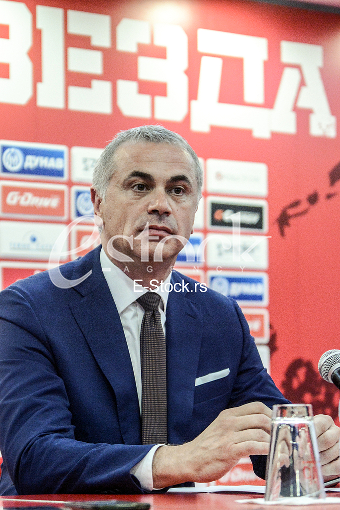 At a press conference at the 