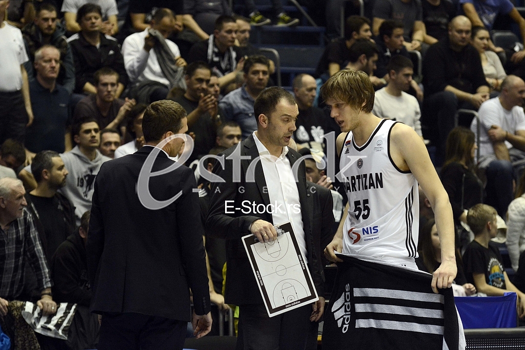 Partizan-Paok, (78:82), basketball game, FIBA league.