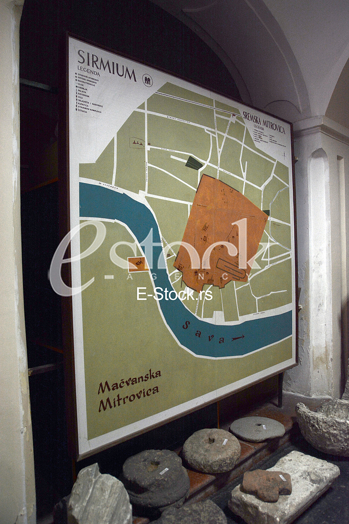 The museum of Srem, archaeological exhibition.





