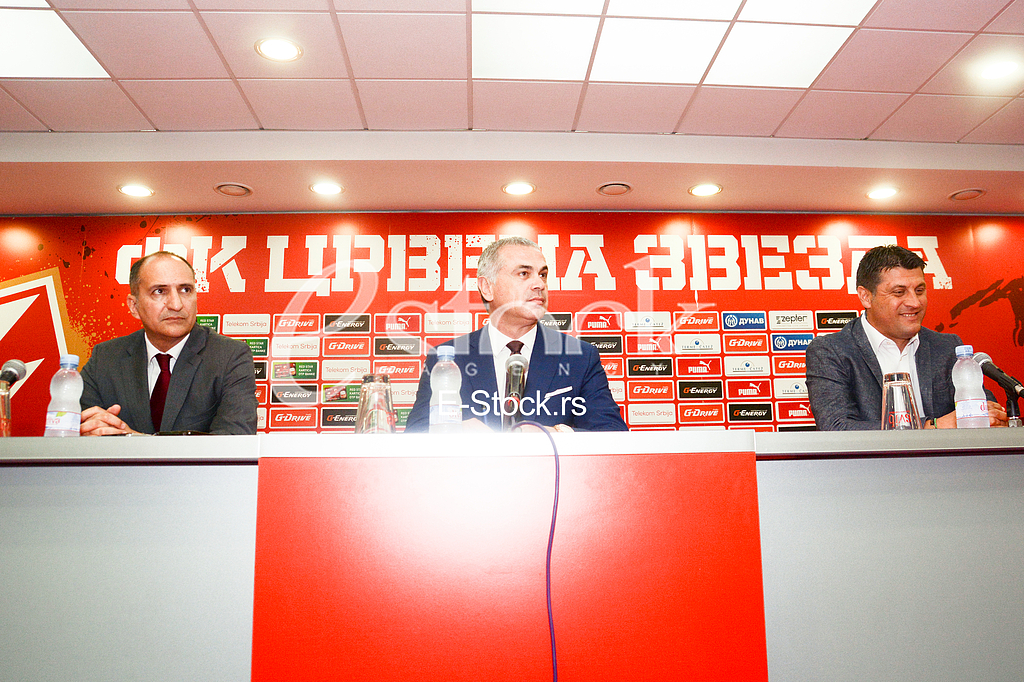 At a press conference at the 