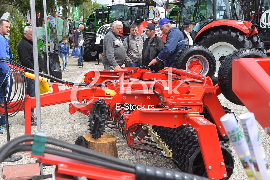 Agricultural machinery at fair
