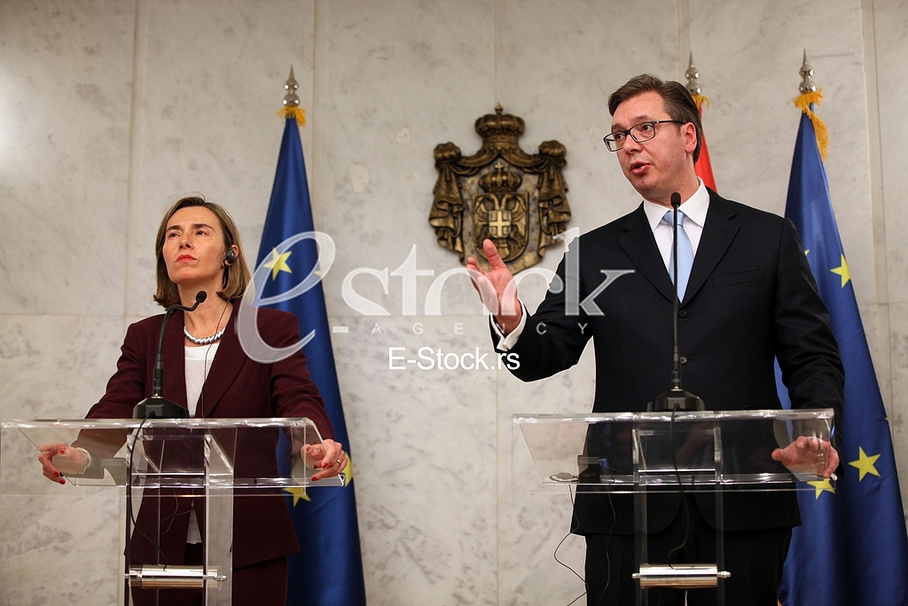 The head of European diplomacy Federica Mogherini at a special session of the Serbian Parliament was welcomed by tepid applause of deputies, in contrast to the strong applauding the Prime Minister Aleksandar Vucic, and her speech was followed by cont