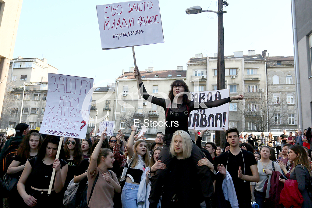 Protest ucenika Filoloske gimnazije