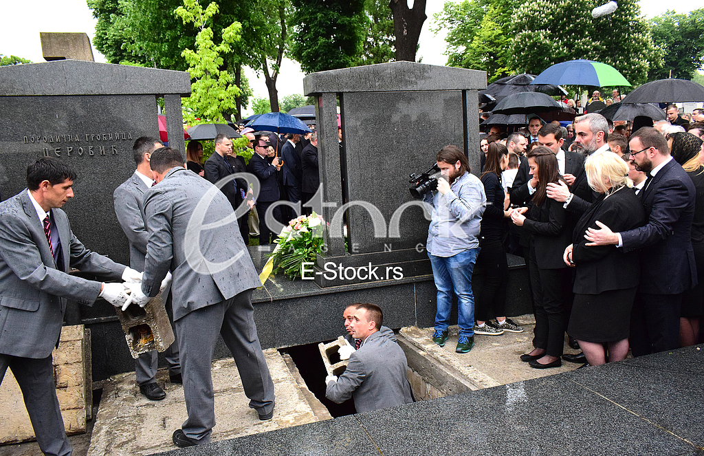 Sreten Karic funeral at New cemetery in Belgrade