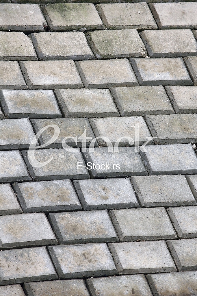 The fragment of a pavement. Black and white